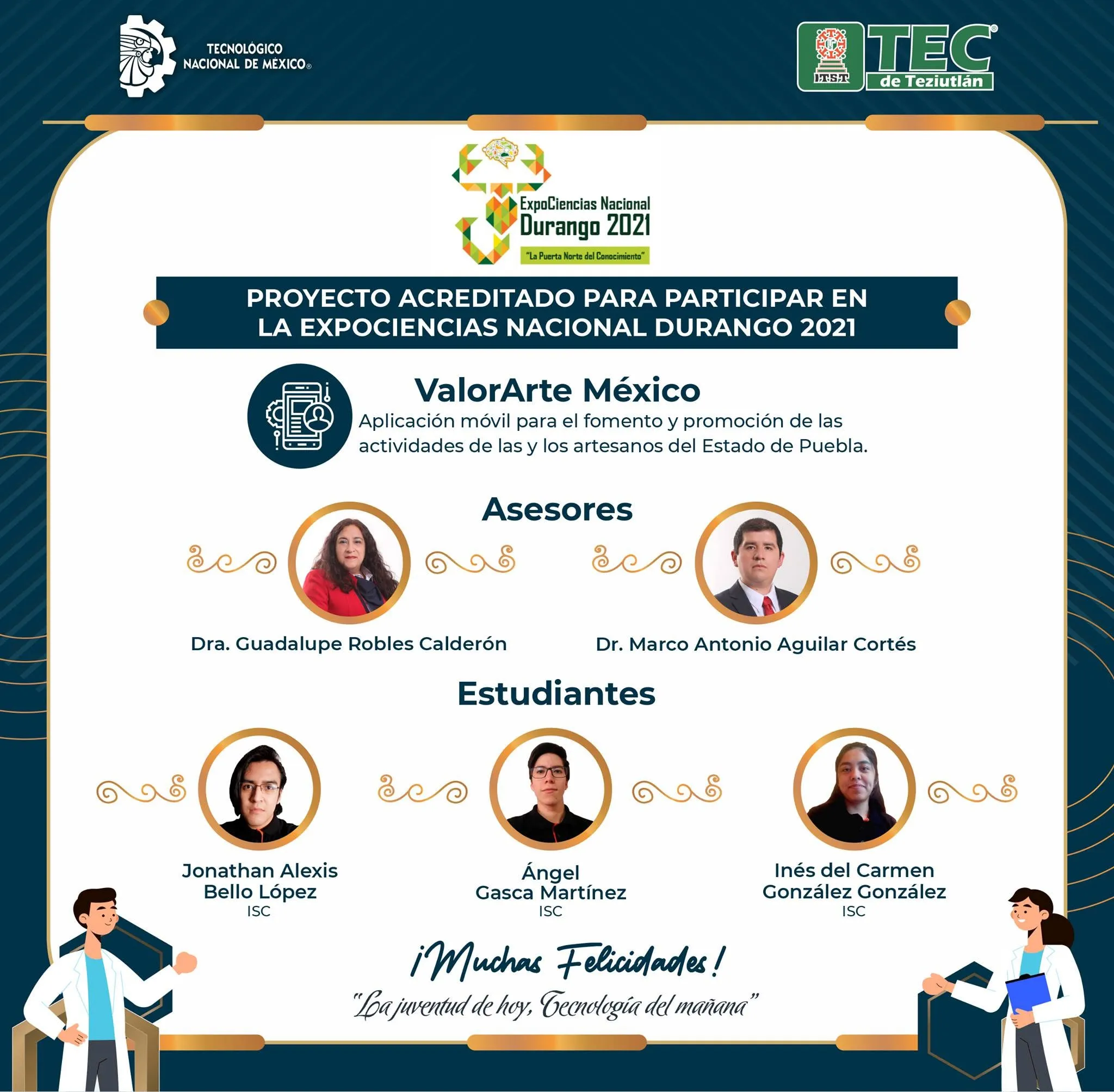 Reverso de la medalla de Infomatrix México 2022.