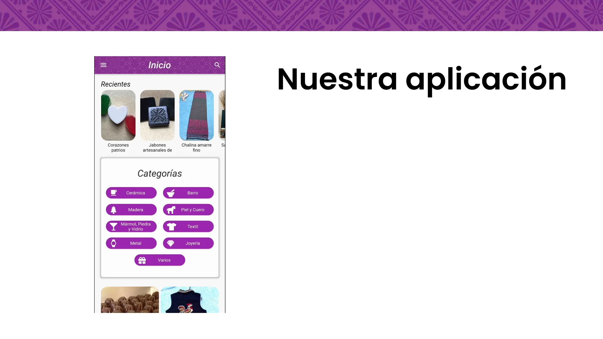 Interfaz final de ValorArte México tras la mejora UX/UI.