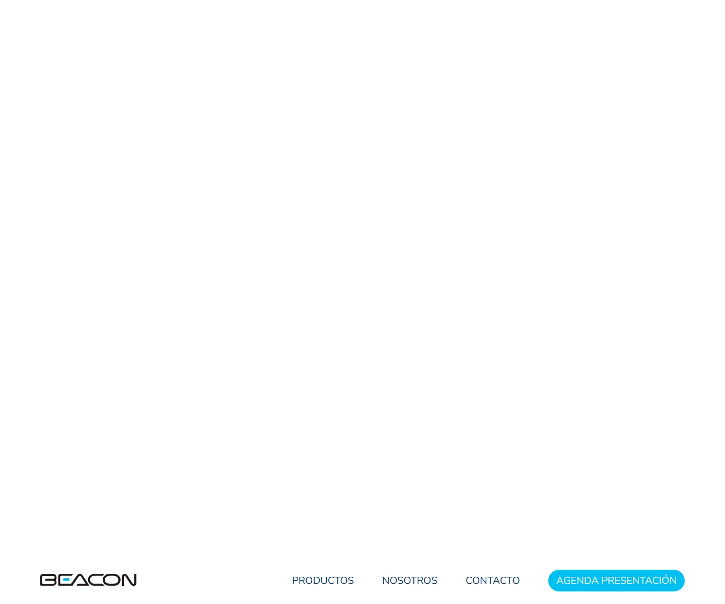 Landing de Beacon, primera pieza del ecosistema Servimex para productos médicos.
