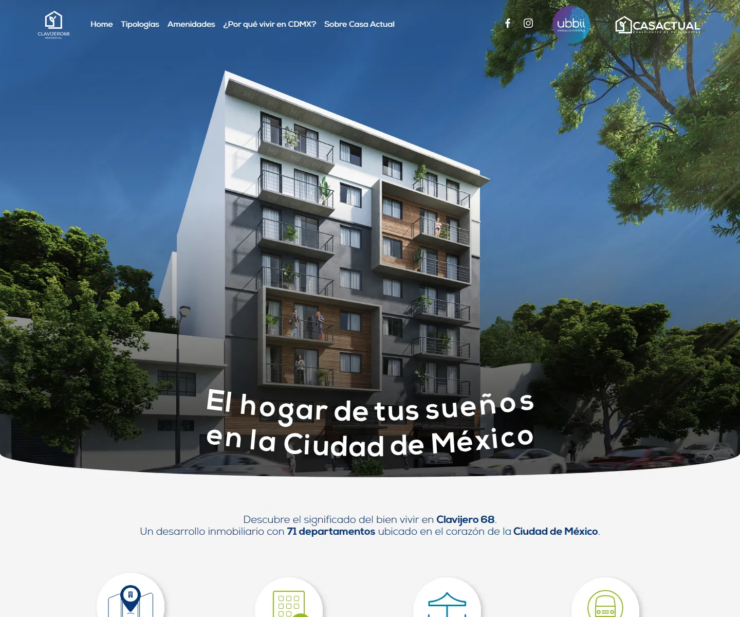 Clavijero68: landing inmobiliaria