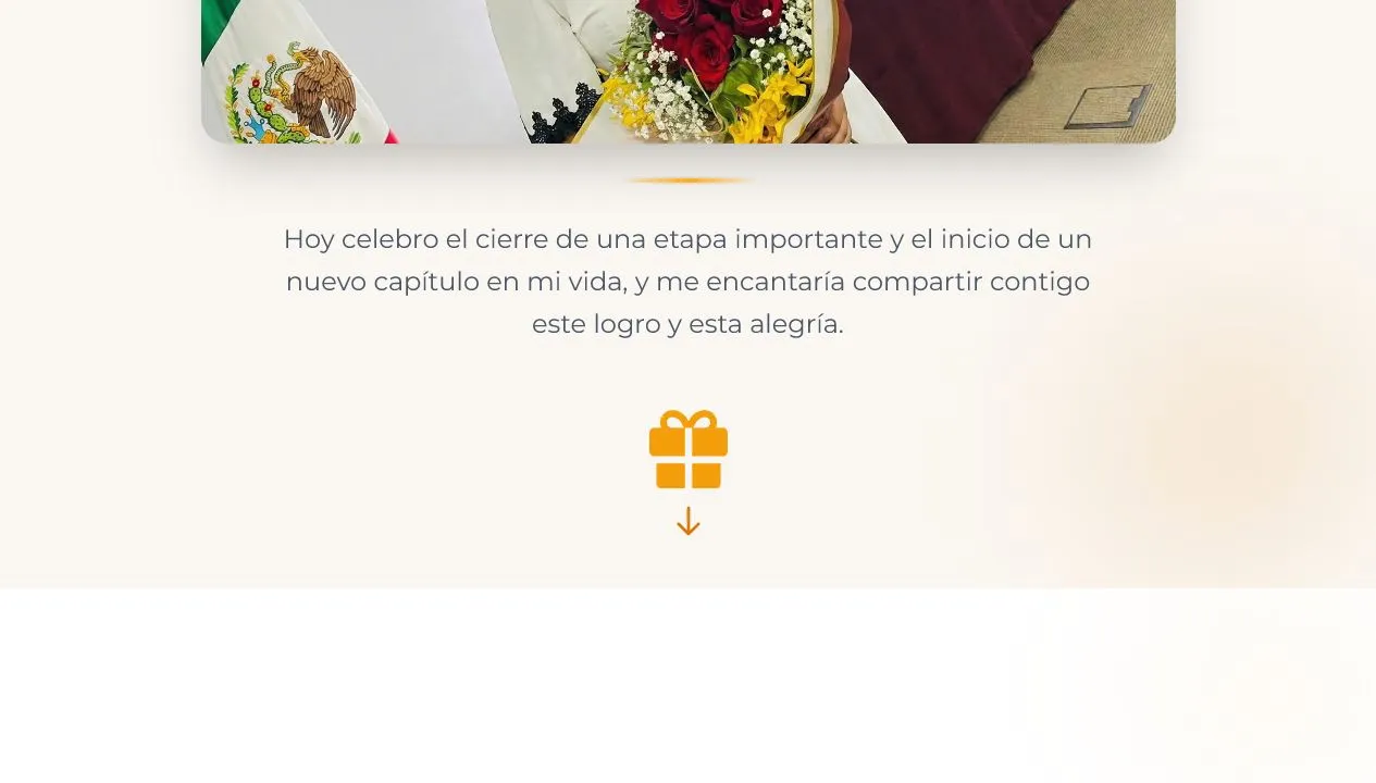 Invitacion digital para fiesta de graduacion.