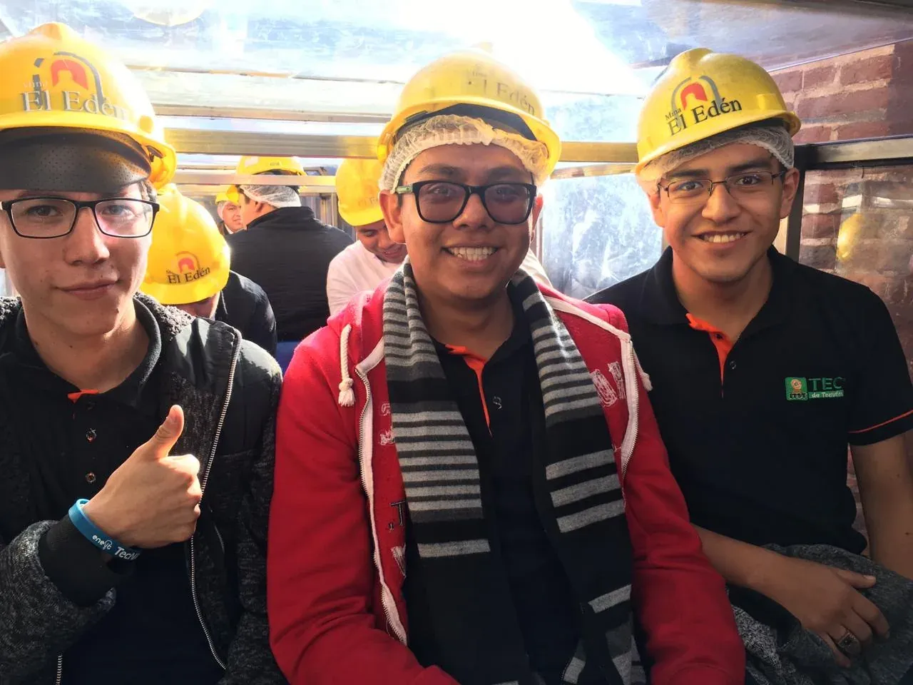 Recuerdo de la visita a la mina durante la experiencia en Zacatecas.