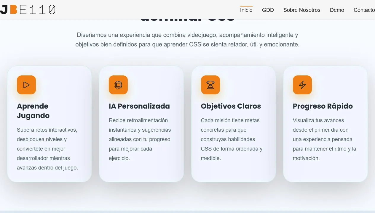 Sitio documental del Game Design Document de Citadel of the Solar Souls.