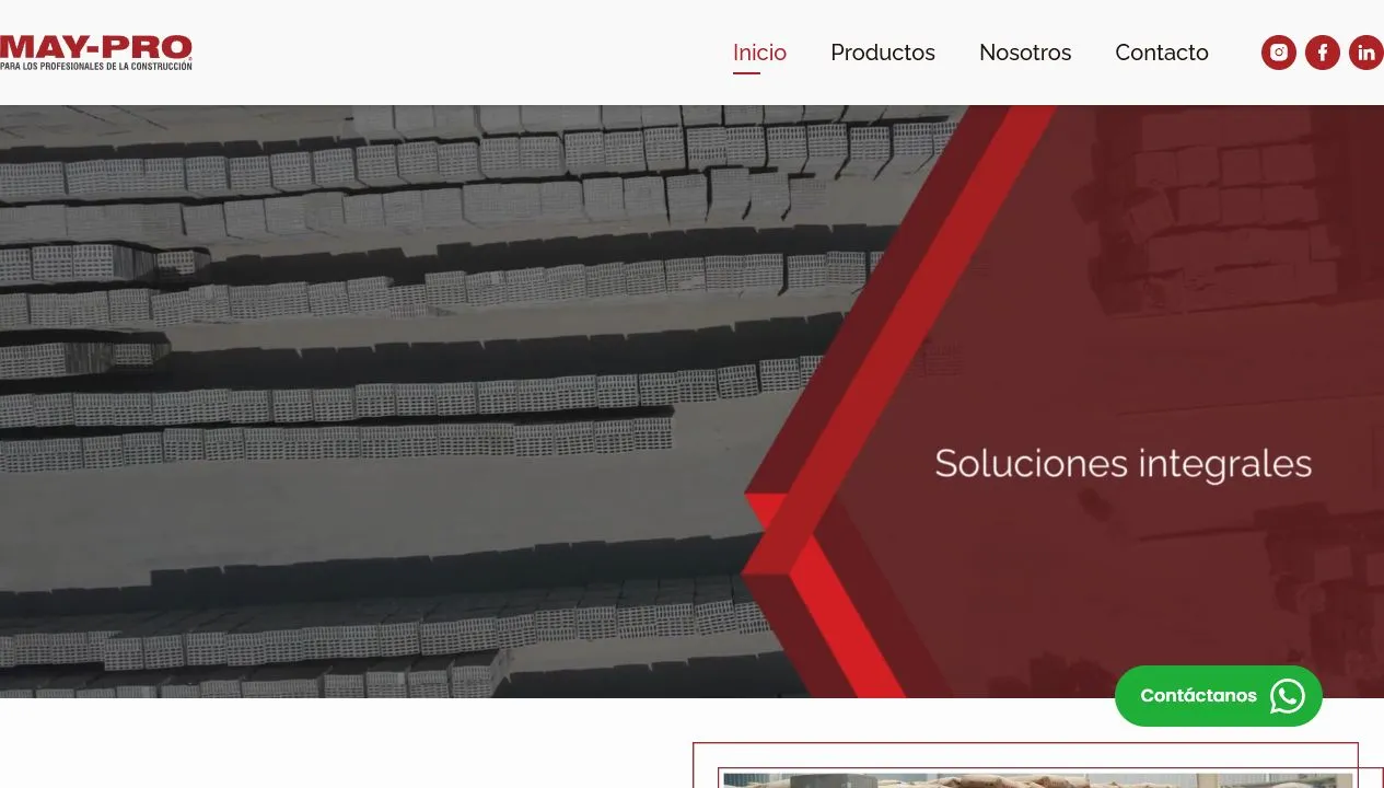 May Pro: catálogo de productos para construcción