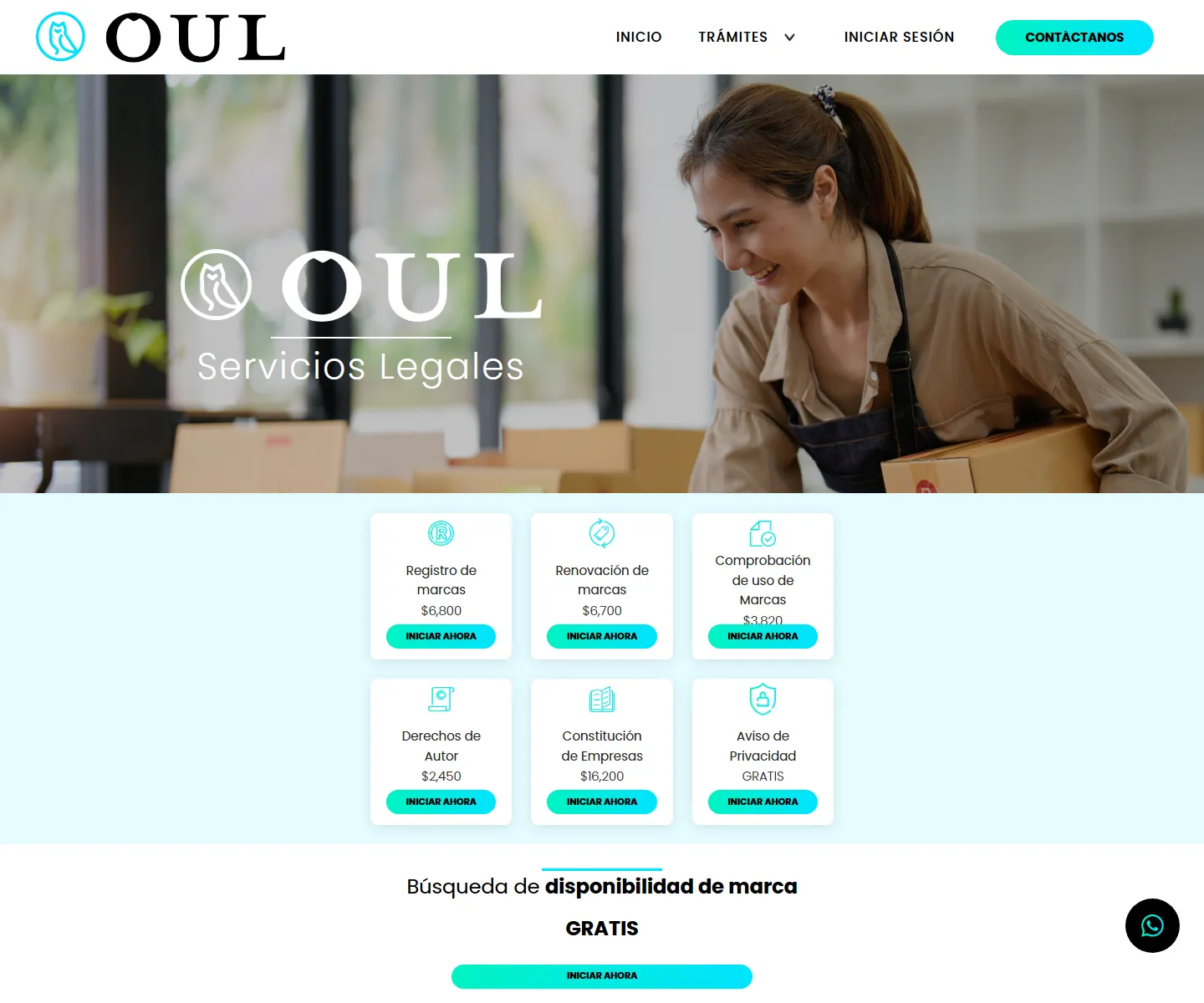 OUL: sistema web de trámites fiscales